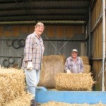 Straw Bale Garden wall preparation